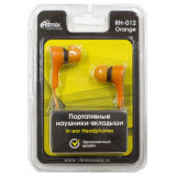 Наушники проводные вкладыши RITMIX RH-012 orange