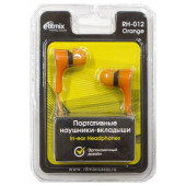 Наушники проводные вкладыши RITMIX RH-012 orange Наушники проводные вкладыши RITMIX RH-012 orange