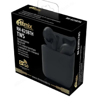 Гарнитура Bluetooth вкладыши RITMIX RH-825BTH TWS black-4