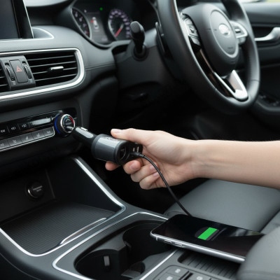 Зарядка авто RITMIX RM-4621 Black Grey-4