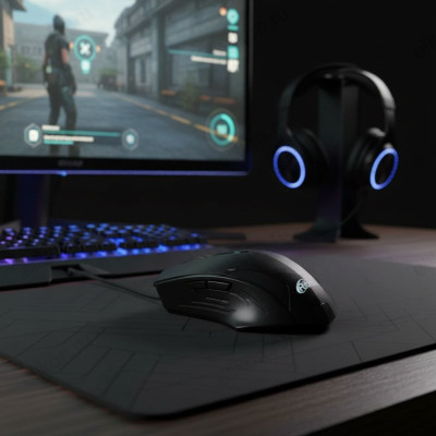 Мышь RITMIX оптическая ROM-303 Gaming Black-5