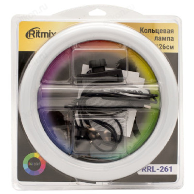 Лампа кольцевая Ritmix RRL-261-3