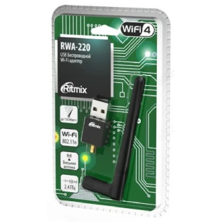 Адаптер USB RITMIX RWA-220 BLUETOOTH и WIFI для ПК