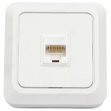 Розетка компьютерная RJ-45 BOLLETO белая 7035 IN HOME