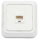 Розетка компьютерная  RJ-45 BOLLETO белая 7035 IN HOME