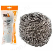 Губка для посуды металл SM-02/3 3шт 001741