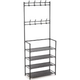 Вешалка-стойка напольная с полками и крючками 104924