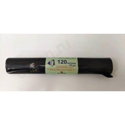 Мешки для мусора ПВД 120л (10шт,черный)