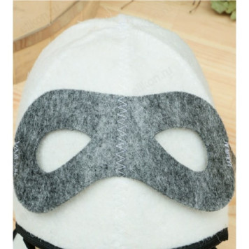 Шапка банная Летчик белая 1398382-1