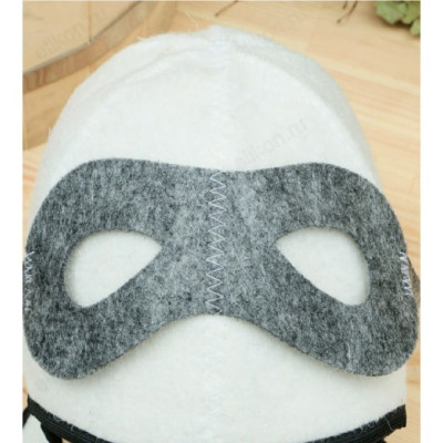 Шапка банная Летчик белая 1398382-1