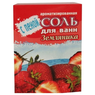 Соль для ванн с пеной Земляника 400г Бахташ