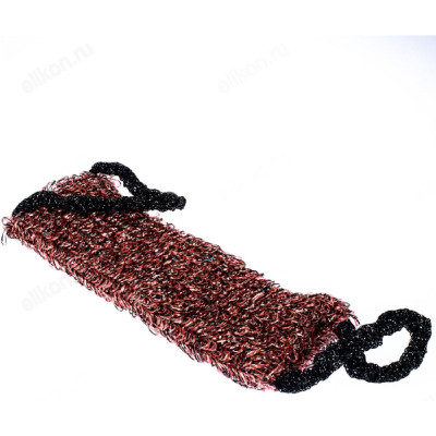 Мочалка банная вязаная ЗОЛОТАЯ КОЛЛЕКЦИЯ 42*12*2,5см полипропилен,поролон