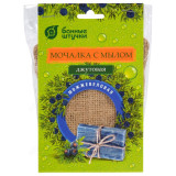 Мочалка джутовая Можжевеловая с мыльной стружкой 100г