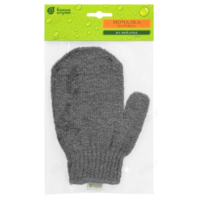 Мочалка-варежка 13*18см hard-1