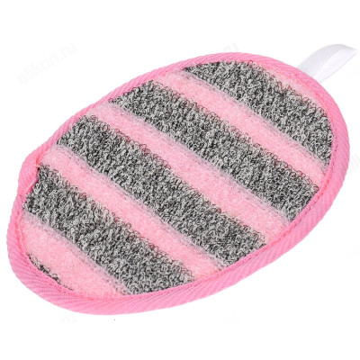 Мочалка-спонж Женская двусторонняя 13*17,5см medium-1