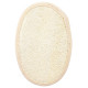 Мочалка из люфы/спонж овальный с хлопком, 11*16 см