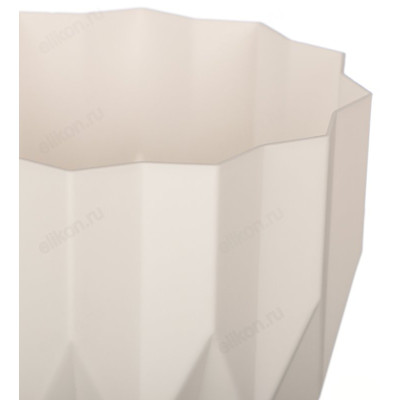 Кашпо для цветов Геометрия 0,8л 164-023 белый-1