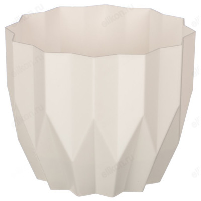 Кашпо для цветов Геометрия 0,8л 164-023 белый