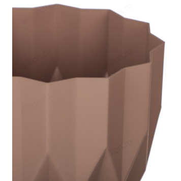 Кашпо для цветов Геометрия 0,8л164-025 фраппе-1