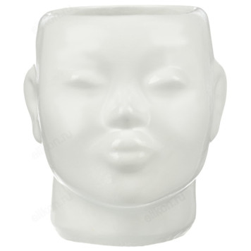 Кашпо для цветов Нефертити 16x19см 164-228 белое-1