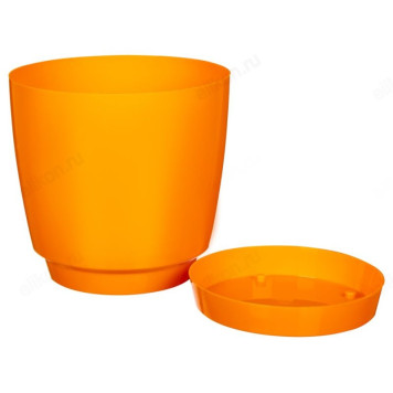 Кашпо для цветов ФРЕЗИЯ 3л апельсин 164-273-1