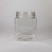 Банка ПЭТ 0,38л " Квадратная" 58мм арт.1688 с крышкой Банка ПЭТ 0,38л " Квадратная" 58мм арт.1688 с крышкой