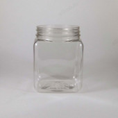 Банка ПЭТ 0,65л " Квадратная" 58мм арт.2248 с крышкой Банка ПЭТ 0,65л " Квадратная" 58мм арт.2248 с крышкой