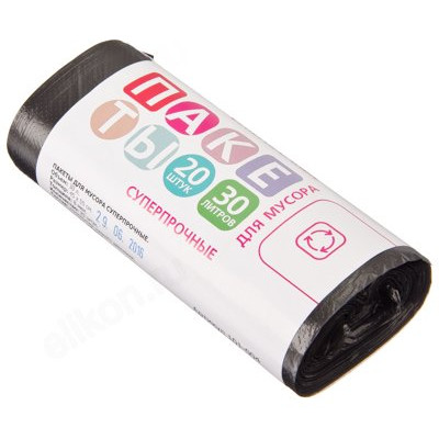 Мешки для мусора 30л/20шт 449-038