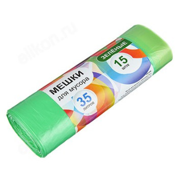Мешки для мусора с завязками 35л/15шт 449-046