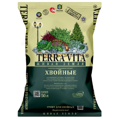 Грунт ЖИВАЯ ЗЕМЛЯ Хвойные-Голубика-Рододендрон 50/157588