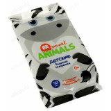 Салфетки влажные Smart animals детские с ромашкой и витомином Е 20шт