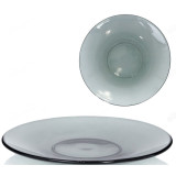 Тарелка стекло 17см BASILICO/LAVA GREY 521820