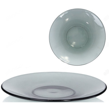 Тарелка стекло 17см BASILICO/LAVA GREY 521820