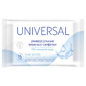 Салфетки влажные UNIVERSAL PURE WATER 529254
