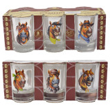 Рюмка набор 6шт 02с1022 Крейзи лошадки 50мл (536826)