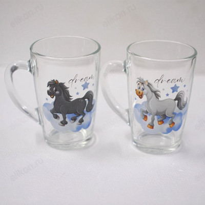 Кружка Капучино 07с1334 Лошадки мечтатели 300мл (536829)