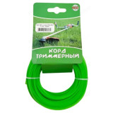 Леска для триммера 2,4мм 15м квадрат 60518