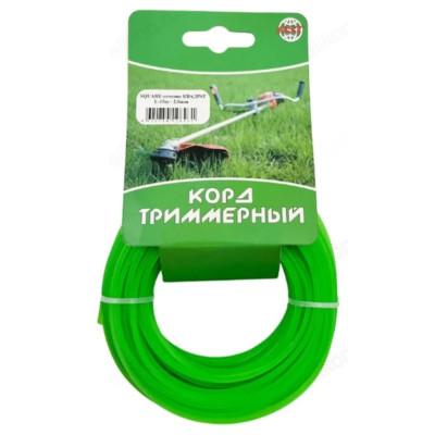 Леска для триммера 2,4мм 15м квадрат 60518