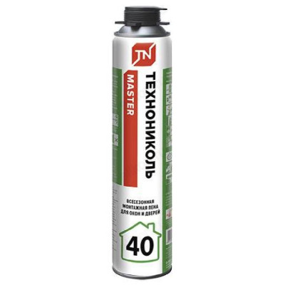 Пена монтажная ТЕХНОНИКОЛЬ 40 MASTER 640г (40л) всесезонная 61224
