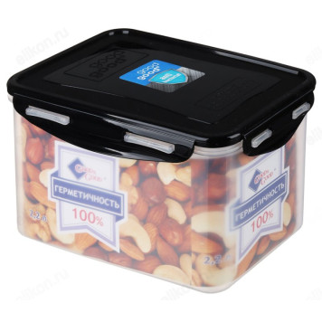Контейнер для СВЧ с защелками 2,2л 861-334-3