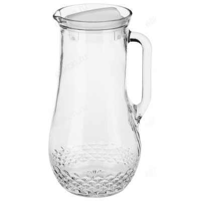 Кувшин стекло Крист с пластиковой крышкой 1,2л 878-515-1