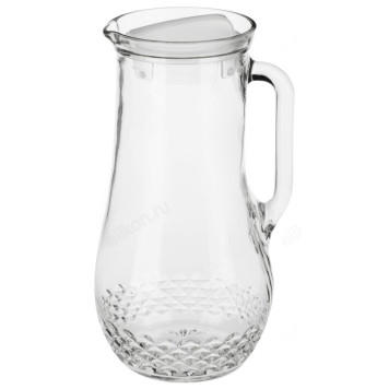 Кувшин стекло Крист с пластиковой крышкой 1,2л 878-515