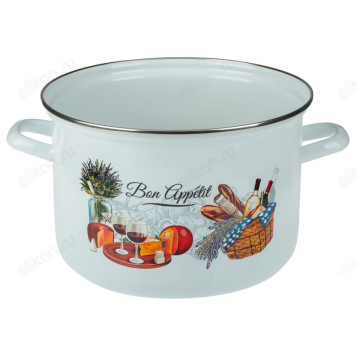 Кастрюля эмаль Аппетит 6,0л 894-533-1