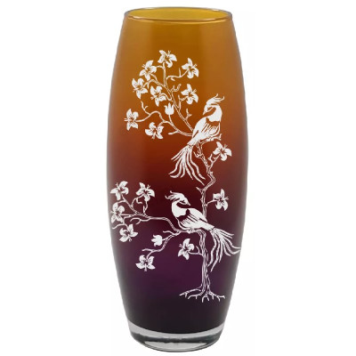 Ваза Флора Иволга 26см цвет стекло 966-Н7Г