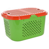 Корзина для продуктов/кемпинга 23л зел/оранж