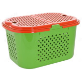 Корзина для продуктов/кемпинга 23л зел/оранж