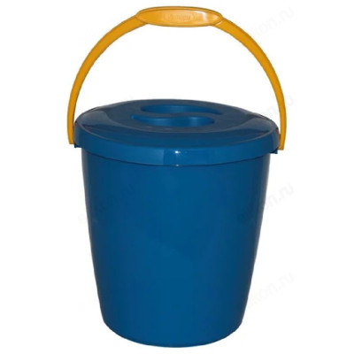 Ведро пластик 10л с крышкой мерное