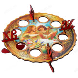 Блюдо-подставка для 8 яиц дерево БП-8/19