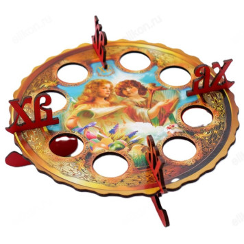 Блюдо-подставка для 8 яиц дерево БП-8/19