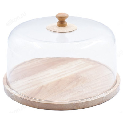Тортовница с крышкой бамбук CW-1002-1